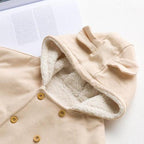 Fleece-Babyponcho für den Winter