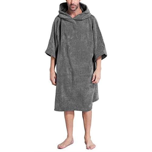 Fleece-Badeponcho für Herren