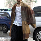 Fleece-Deckenponcho für Herren