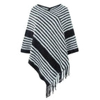Gestrickter Winterponcho