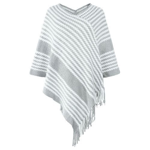 Gestrickter Winterponcho