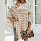 Gestrickter Winterponcho