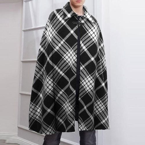 Karierter Winterponcho für Herren