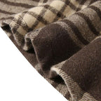 Karierter Winterponcho für Herren