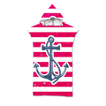 Gestreifter Surf-Poncho