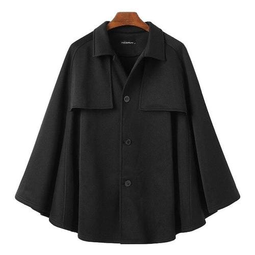 Herren-Poncho Black Edition