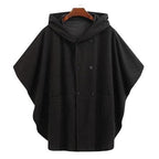 Poncho-Umhang für Herren mit Kapuze