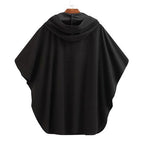 Poncho-Umhang für Herren mit Kapuze