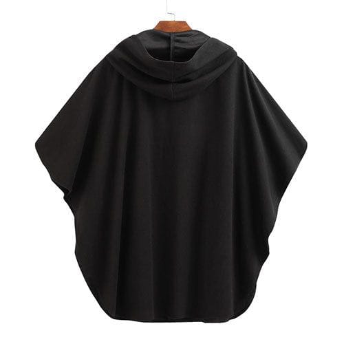 Poncho-Umhang für Herren mit Kapuze