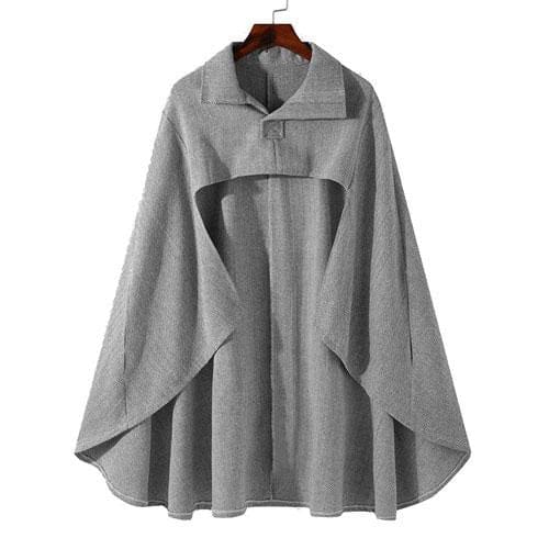 Poncho-Umhang für Herren mit langen Ärmeln