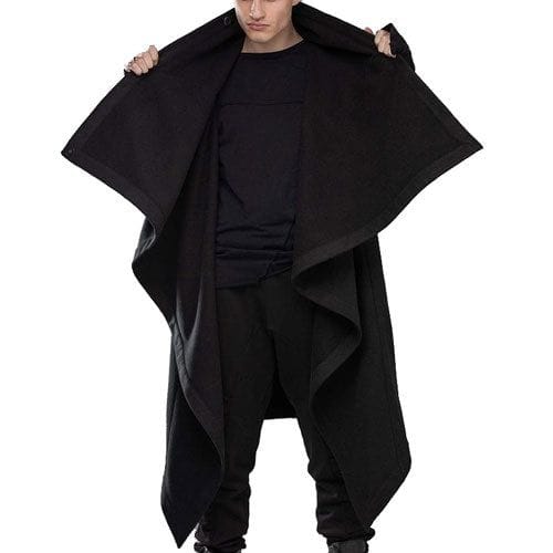 Herren-Poncho mit langen Ärmeln