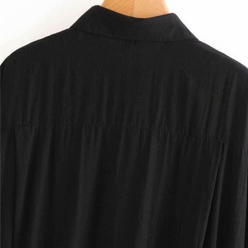 Herrenponcho im Hemdenstil
