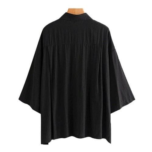 Herrenponcho im Hemdenstil