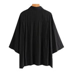 Herrenponcho im Hemdenstil