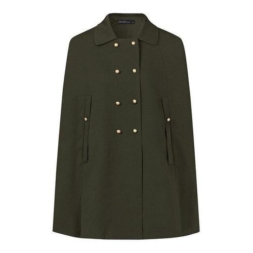 Poncho-Jacke für Damen mit Knöpfen