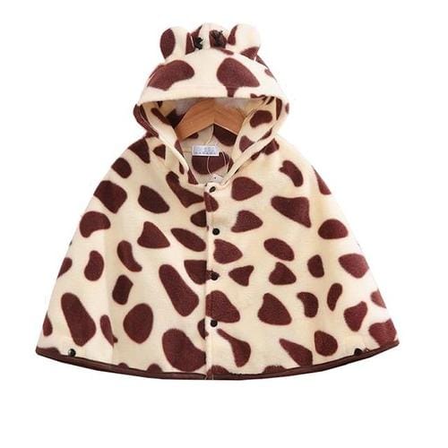 Baumwoll-Babyponcho mit Kapuze