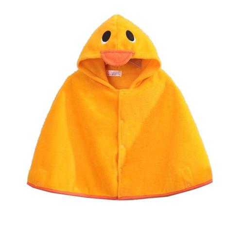 Baumwoll-Babyponcho mit Kapuze