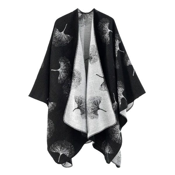 Baumwollponcho mit bunten Motiven