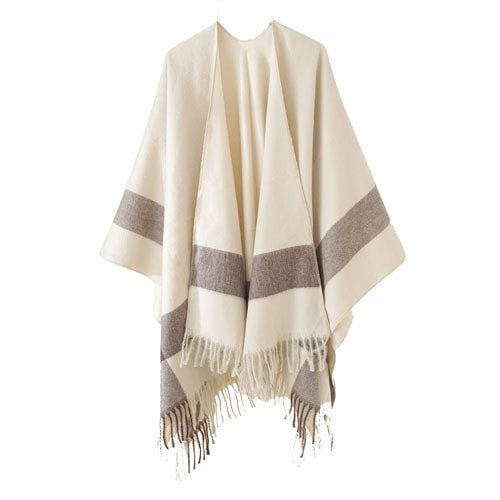 Winterponcho für Damen aus Baumwolle