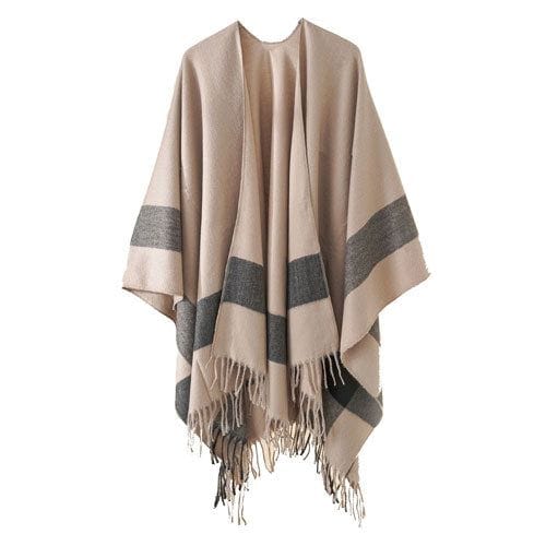 Winterponcho für Damen aus Baumwolle