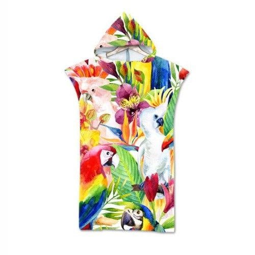 Bunter Surf-Poncho für Erwachsene