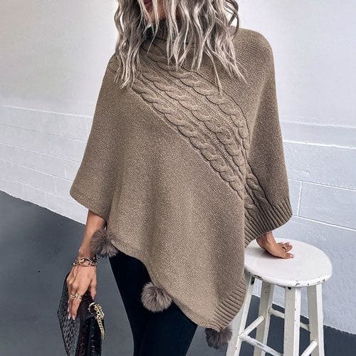 Langer Damenponcho