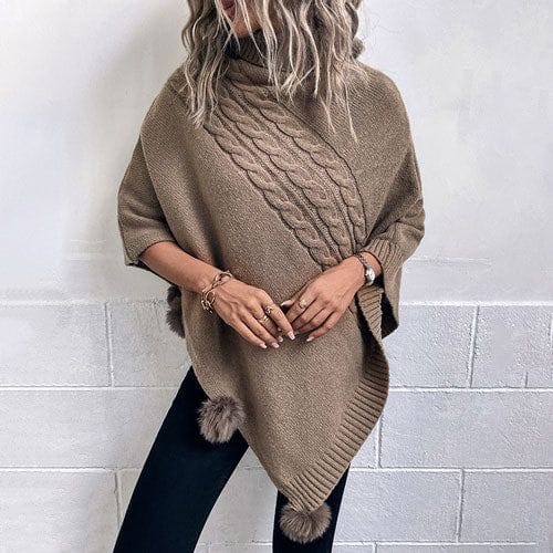 Langer Damenponcho