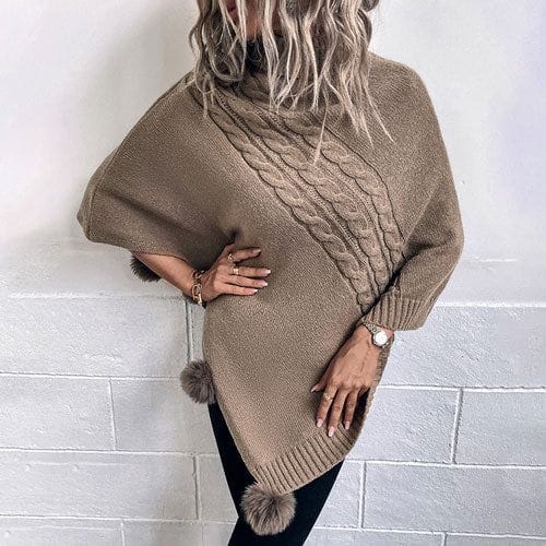 Langer Damenponcho