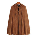 Langer Herrenponcho mit Kapuze