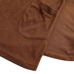 Langer Herrenponcho mit Kapuze