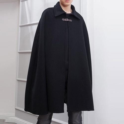 Langer warmer Herren-Poncho