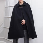 Langer warmer Herren-Poncho