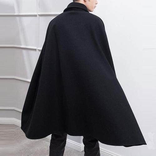 Langer warmer Herren-Poncho