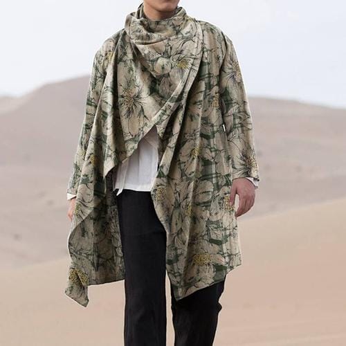 Langer Sommerponcho für Herren