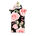 Mikrofaser-Surf-Poncho mit Blumen