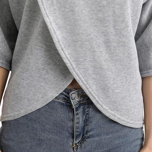 Karierter Damen-Poncho mit Stehkragen