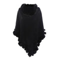 Karierter Poncho für Damen, Kaschmir
