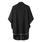 Karierter Poncho aus Fleece für Herren