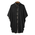 Karierter Poncho aus Fleece für Herren