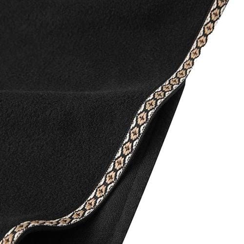 Karierter Poncho aus Fleece für Herren