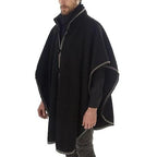 Karierter Poncho aus Fleece für Herren