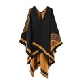 Karierter Winterponcho für Damen