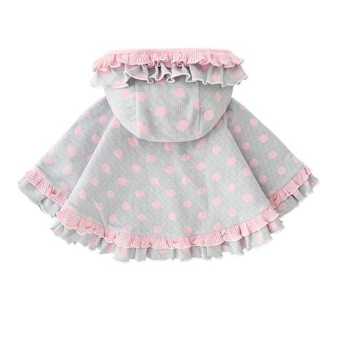 Sommerlicher Babyponcho mit Kapuze