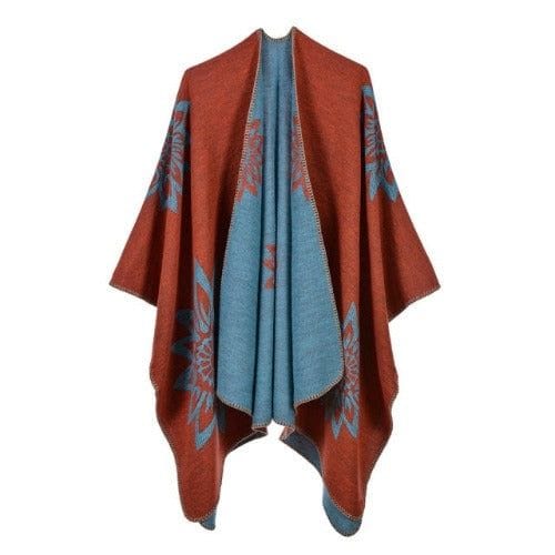 Poncho-Cape aus Baumwolle