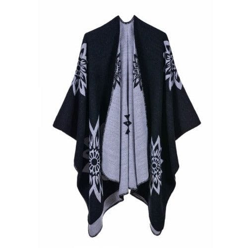 Poncho-Cape aus Baumwolle