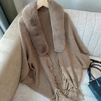 Poncho-Cardigan, dick gestrickt, vorne offen