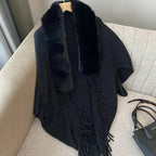 Poncho-Cardigan, dick gestrickt, vorne offen