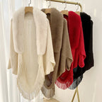 Poncho-Cardigan, dick gestrickt, vorne offen