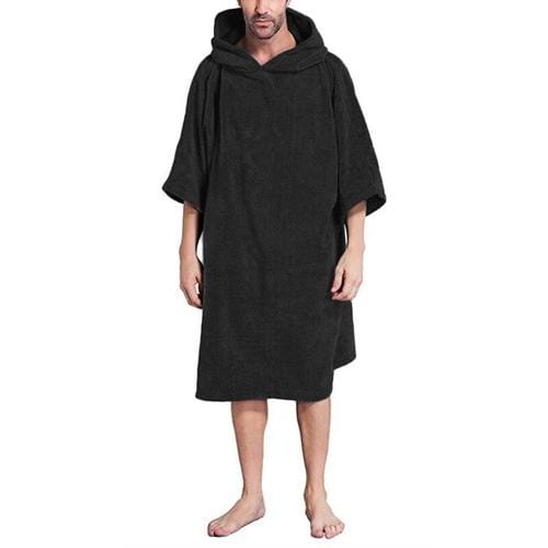Fleece-Badeponcho für Herren