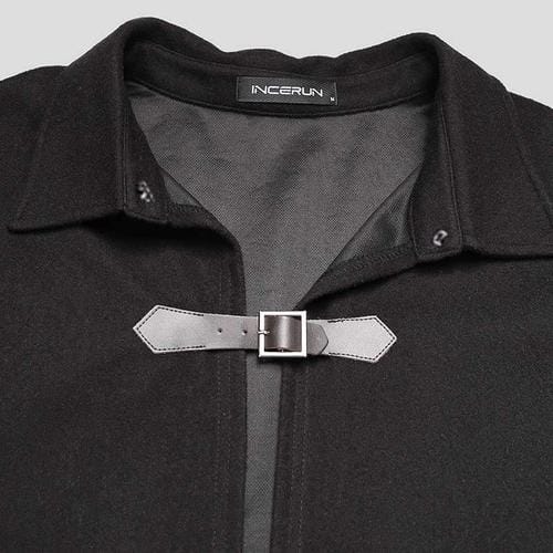 Langer warmer Herren-Poncho